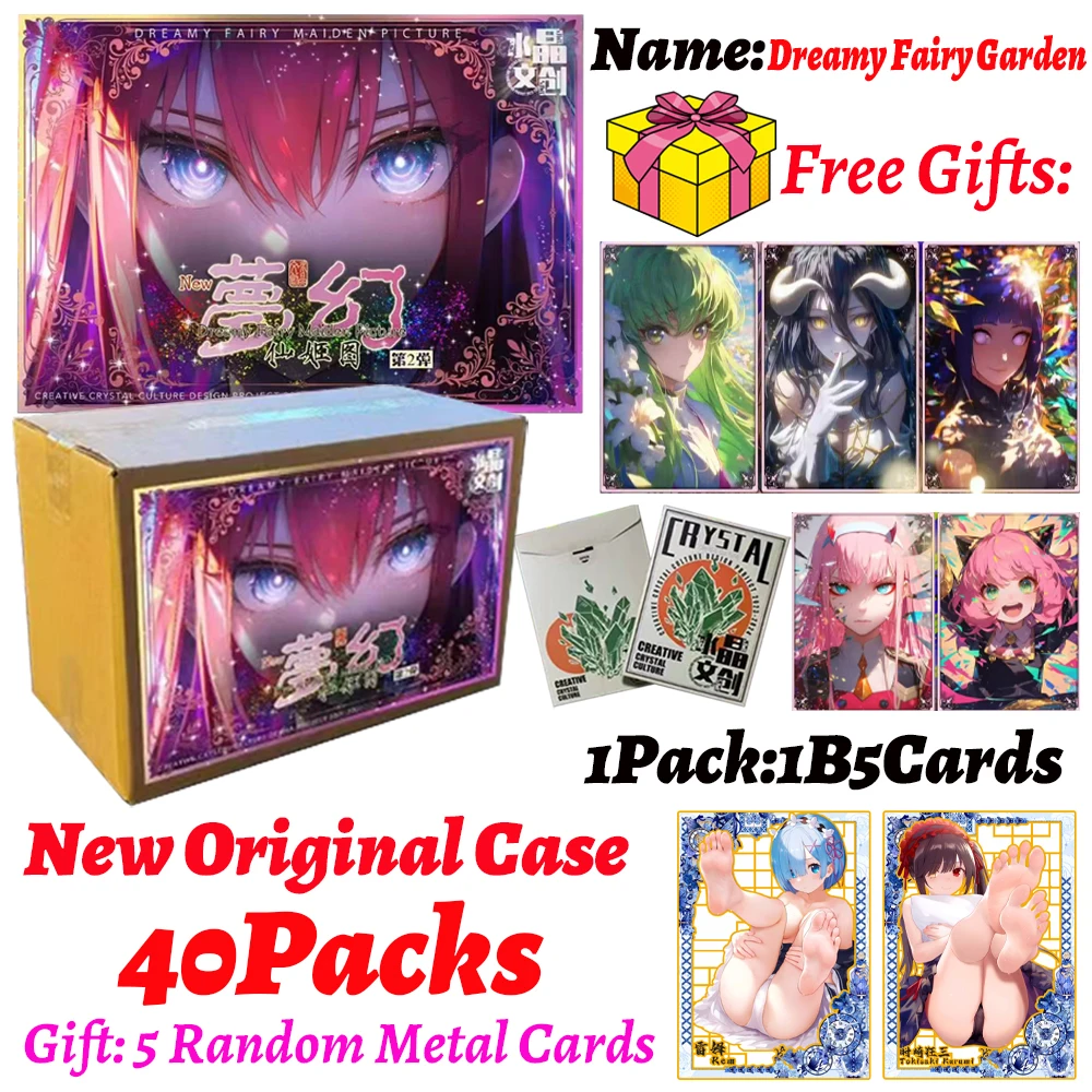 2025 Newest Dreamy Fairy Garden 2 Goddess Story Collection Cards Anime Waifu Doujin CCG Game Acrylic Board Trade Card Gifts Toys
2025 Newest Dreamy Fairy Garden 2 Goddess Story Collection Cards Anime Waifu Doujin CCG Game Acrylic Board Trade Card Gifts Toys