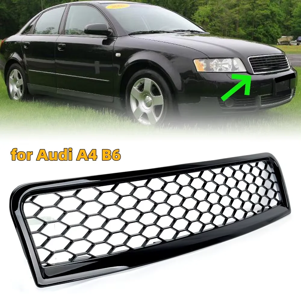 Front Bumper Honeycomb Grille for Audi A4 B6 Sedan 2001 -2006 Lower Upper Black Mesh Center Bumper Grille Spare Parts 8E0853651F
Front Bumper Honeycomb Grille for Audi A4 B6 Sedan 2001 -2006 Lower Upper Black Mesh Center Bumper Grille Spare Parts 8E0853651F