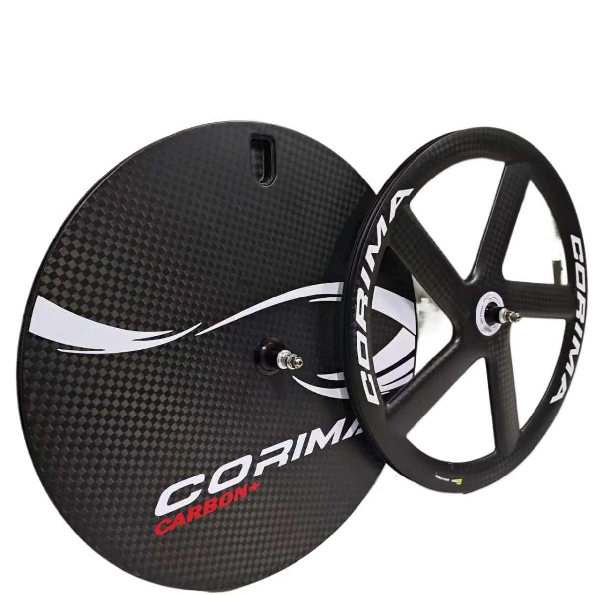 700C Carbon Fiber 5 Spokes and Disc Wheels Bicycle Wheelset Road / Time Trial / Track TT Bike Wheel Set Rim/Disc Brake Tubeless
700C Carbon Fiber 5 Spokes and Disc Wheels Bicycle Wheelset Road / Time Trial / Track TT Bike Wheel Set Rim/Disc Brake Tubeless