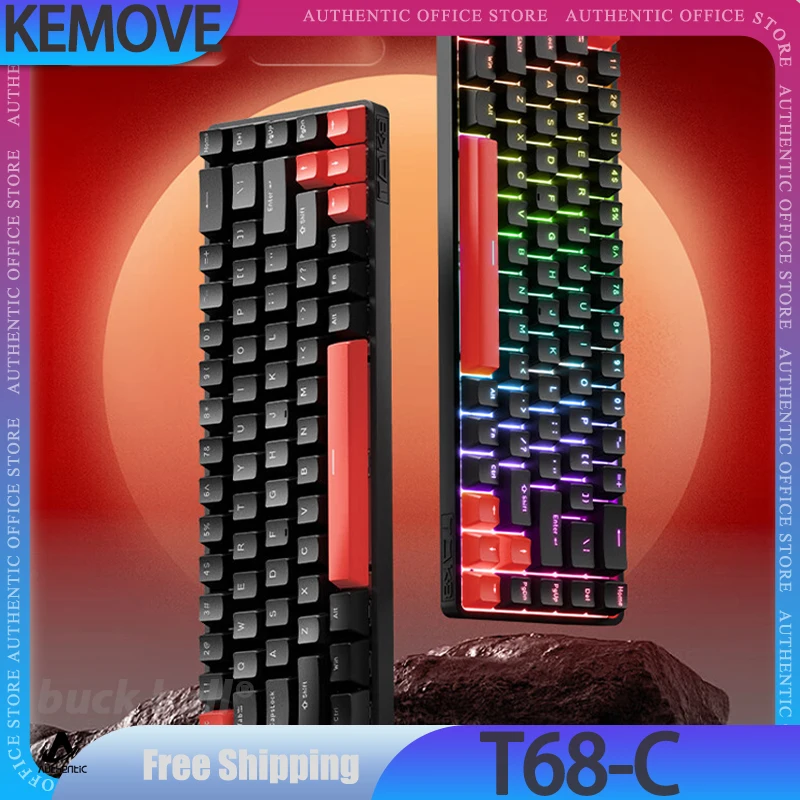 KEMOVE T68-C клавиатура с магнитным переключателем RGB 68 клавиш проводная механическая клавиатура колпачки для клавиш ABS киберспорт на заказ RT геймерская клавиатура подарки
KEMOVE T68-C клавиатура с магнитным переключателем RGB 68 клавиш проводная механическая клавиатура колпачки для клавиш ABS киберспорт на заказ RT геймерская клавиатура подарки