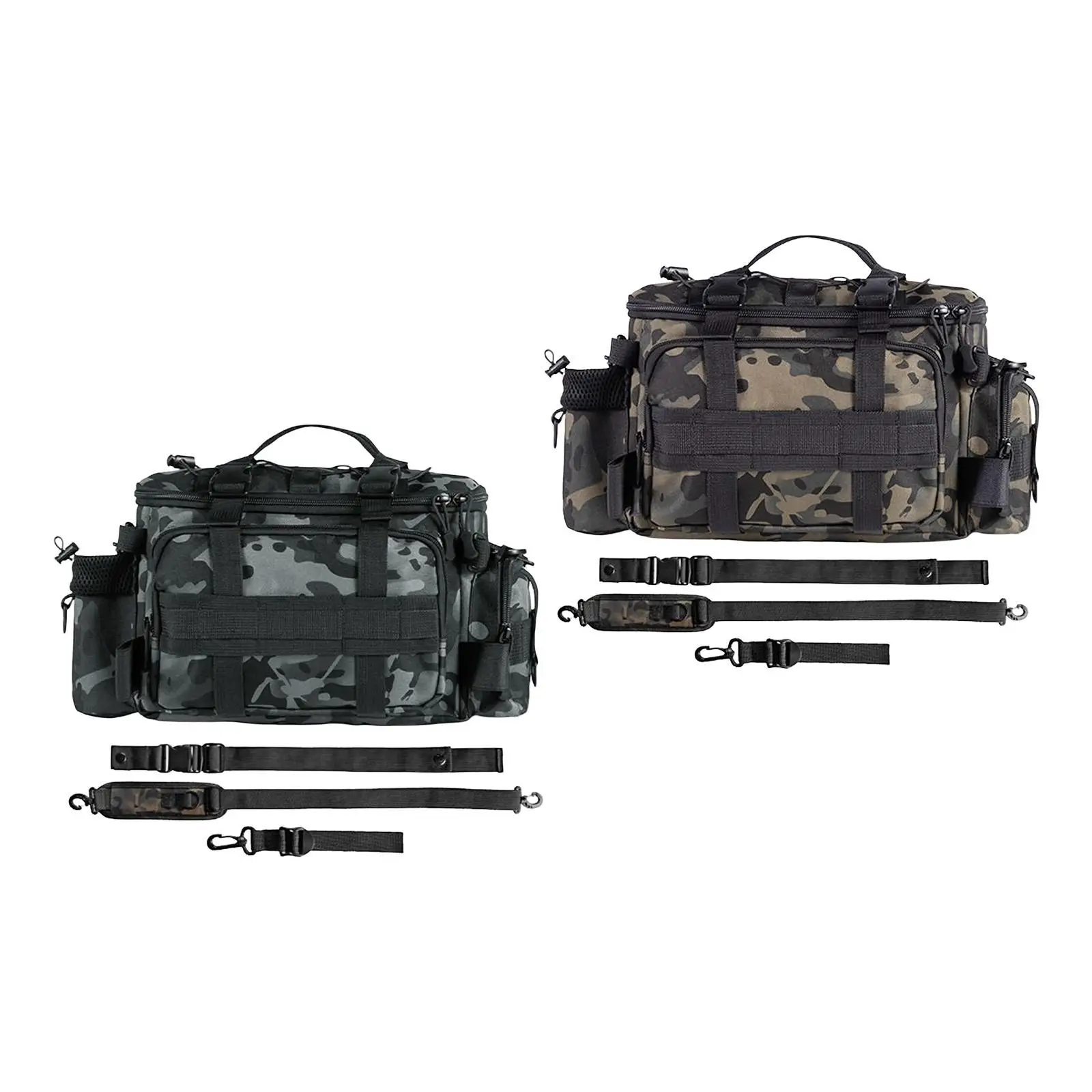 Fishing Tackle Bag Gear Storage Zipper Shoulder Strap with Pockets Portable Case for Lines Saltwater Freshwater Water Bottle
Fishing Tackle Bag Gear Storage Zipper Shoulder Strap with Pockets Portable Case for Lines Saltwater Freshwater Water Bottle