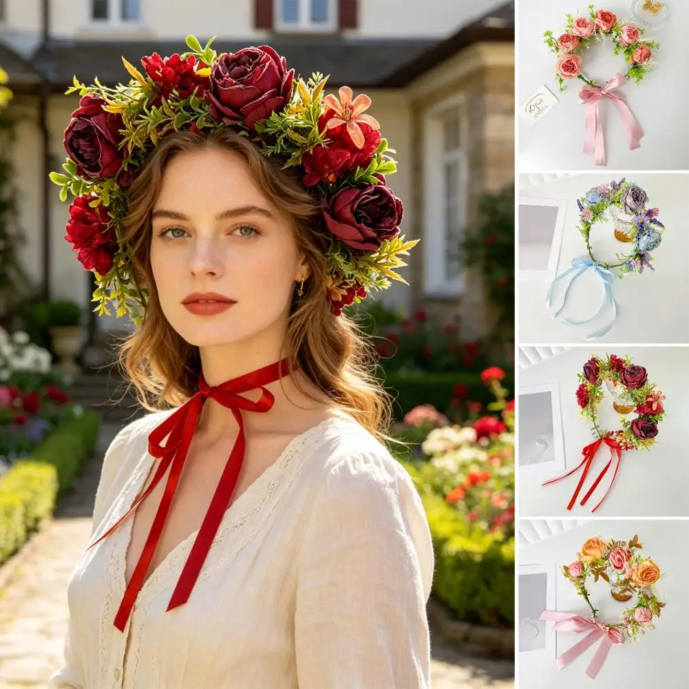 Versatile Bridal Bracelet Bridal Headband Artificial Flower Garland Ribbon Lace-up Hair Accessory Wedding Ceremony Fairy Hair
Versatile Bridal Bracelet Bridal Headband Artificial Flower Garland Ribbon Lace-up Hair Accessory Wedding Ceremony Fairy Hair