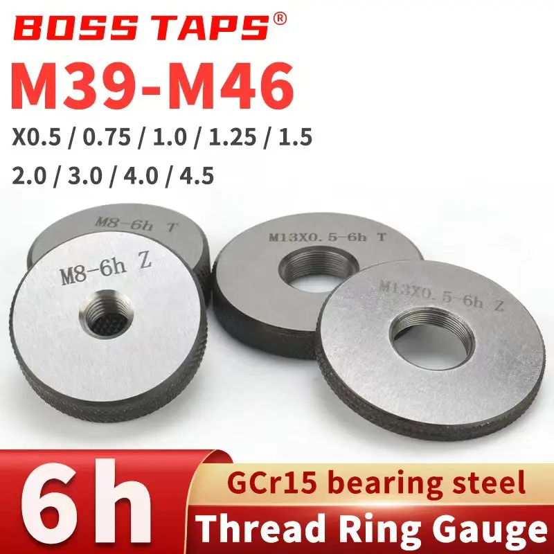 Boss Taps 1SET (1*GO+1*NOGO) 6h M39-M46 Метрическое кольцо с мелкой зубчатой резьбой слишком X0,5/0,75/1/1,25/1,5/2/3/4/4,5
Boss Taps 1SET (1*GO+1*NOGO) 6h M39-M46 Метрическое кольцо с мелкой зубчатой резьбой слишком X0,5/0,75/1/1,25/1,5/2/3/4/4,5