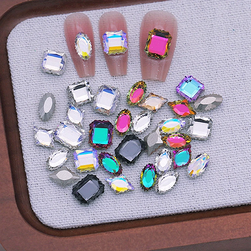 40PCS Mixed Colors Ripple Edge 3D Nail Art Rhinestone Crystal Jewelry Accessories For Manicure Decor Nails Decoration Supplies
40PCS Mixed Colors Ripple Edge 3D Nail Art Rhinestone Crystal Jewelry Accessories For Manicure Decor Nails Decoration Supplies