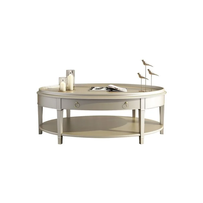 Modern American light luxury solid wood coffee table simple champagne gold oval tea table living room small side table
Modern American light luxury solid wood coffee table simple champagne gold oval tea table living room small side table