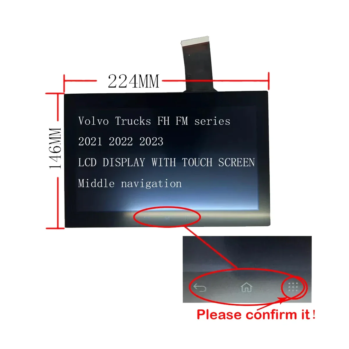 LCD Display For Volvo Trucks FH4 FH5 FH500 F16 2021-2023 23057585 23602632 84458125 Repair
LCD Display For Volvo Trucks FH4 FH5 FH500 F16 2021-2023 23057585 23602632 84458125 Repair