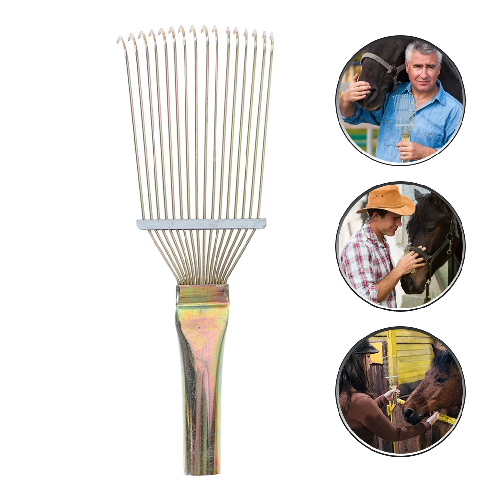 Horse Wool Comb Grooming Rake Brush Livestock Cleaning Tool Steel Horsehair Cattle Puppy Shedding Pet Smooth Handle Lightweight
Horse Wool Comb Grooming Rake Brush Livestock Cleaning Tool Steel Horsehair Cattle Puppy Shedding Pet Smooth Handle Lightweight