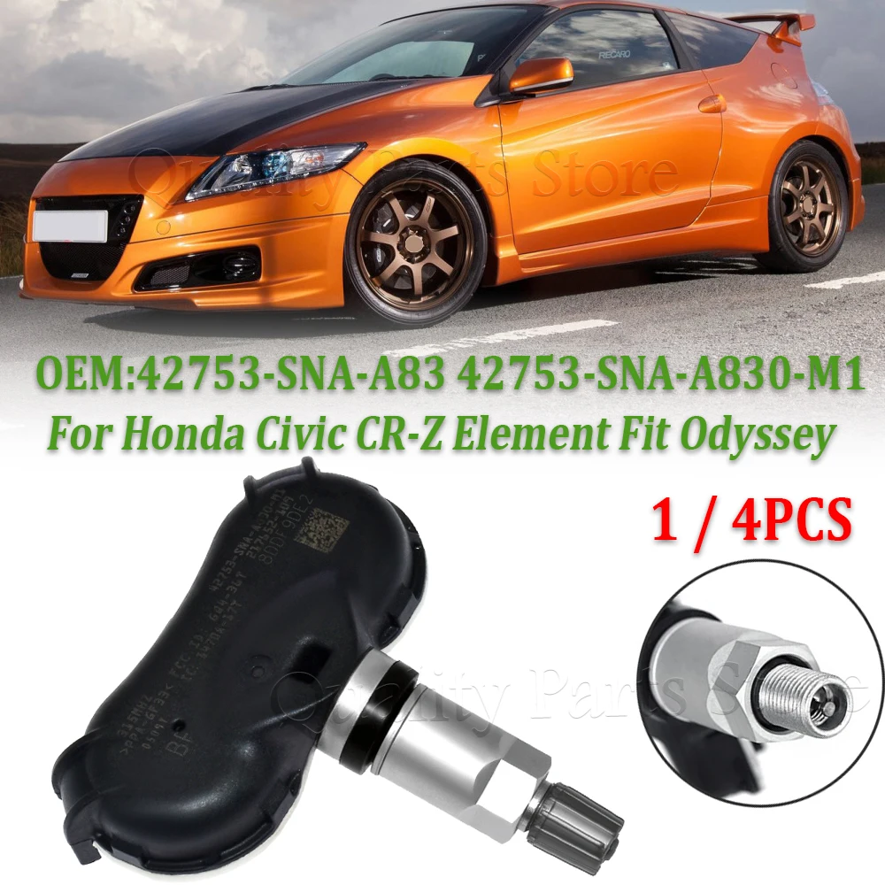 1/4 шт. для Acura CSX Honda Odyssey Insight Fit Element Civic 315 МГц TPMS датчики давления в шинах 42753-SNA-A830-M1 42753-SNA-A83
1/4 шт. для Acura CSX Honda Odyssey Insight Fit Element Civic 315 МГц TPMS датчики давления в шинах 42753-SNA-A830-M1 42753-SNA-A83