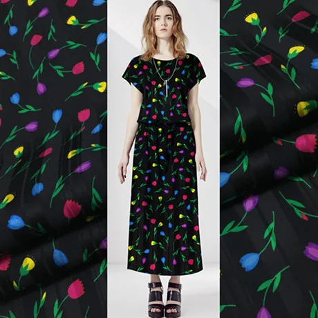 printed fabric silk black background heavy cotton mulberry satin material blended clothing dress
printed fabric silk black background heavy cotton mulberry satin material blended clothing dress