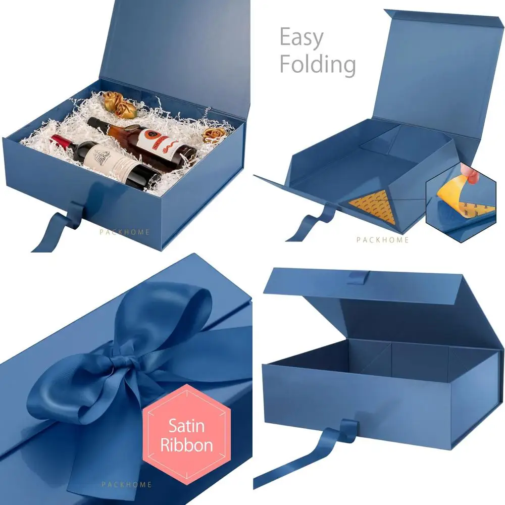 Очень большая глянцевая синяя подарочная коробка с крышкой и магнитной застежкой для одежды и больших подарков, 17x14,5x5,5 дюймов
Очень большая глянцевая синяя подарочная коробка с крышкой и магнитной застежкой для одежды и больших подарков, 17x14,5x5,5 дюймов