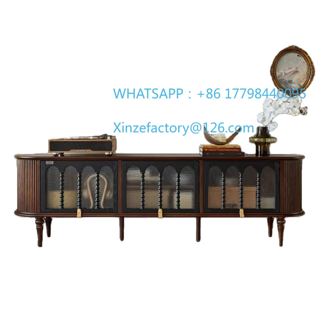 Customizable French retro solid wood TV cabinet storage storage integrated cabinet living room
Customizable French retro solid wood TV cabinet storage storage integrated cabinet living room