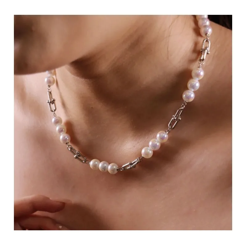 New Fashion Retro Chain Shijia Pearl Collarbone Chain Niche High-end Pearl Necklace Women
New Fashion Retro Chain Shijia Pearl Collarbone Chain Niche High-end Pearl Necklace Women