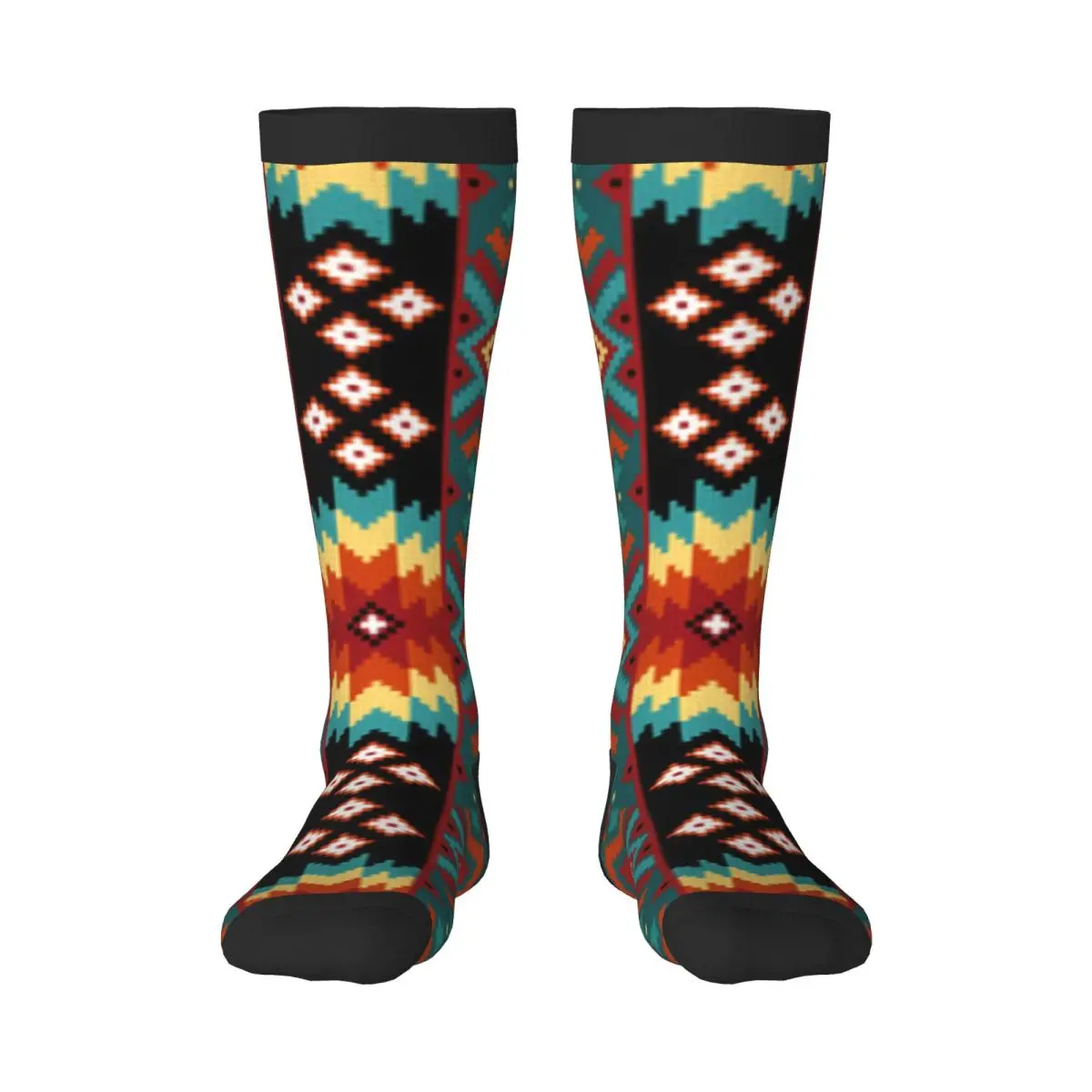Geometric Ethnic Navajo Ornament Unisex High Socks for Men Women Autumn Winter
Geometric Ethnic Navajo Ornament Unisex High Socks for Men Women Autumn Winter