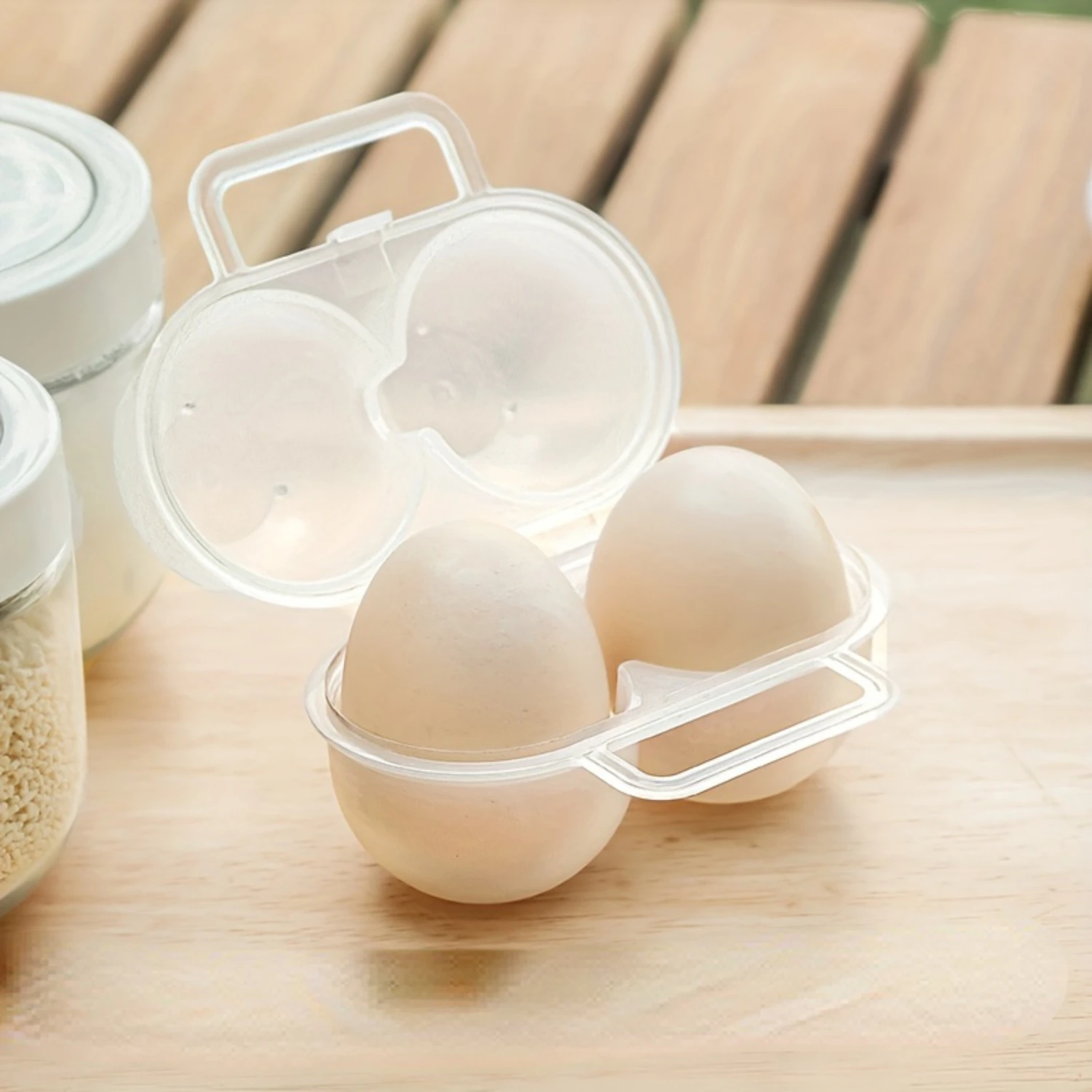 1pc Portable Modern Egg Baskets - Shockproof, Anti-Drop, Multipurpose Containers for 2 Eggs - Compact, Space-Saving, Easy-to-Ca
1pc Portable Modern Egg Baskets - Shockproof, Anti-Drop, Multipurpose Containers for 2 Eggs - Compact, Space-Saving, Easy-to-Ca