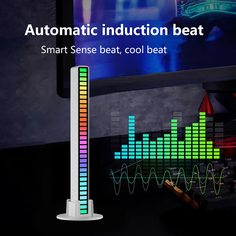 RGB Voice Control LED Strip Light Synchronous Rhythm Light Internet Cool Colorful Music Ambient Light For Bar Car Inner Decor
RGB Voice Control LED Strip Light Synchronous Rhythm Light Internet Cool Colorful Music Ambient Light For Bar Car Inner Decor