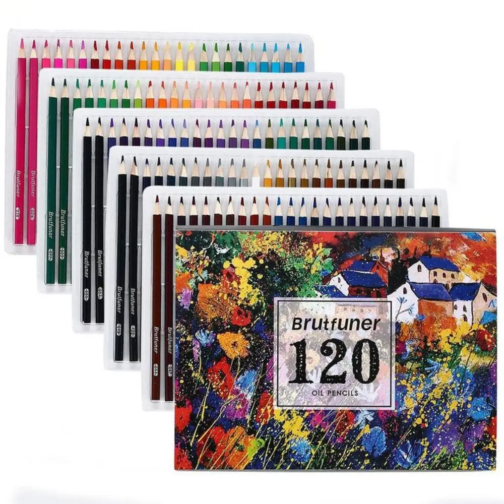 48/72/120pcs Wooden Oil Color Pencils Set Writing Sketching Art Supplies Oily Art Colored Pencils Soft Core
48/72/120pcs Wooden Oil Color Pencils Set Writing Sketching Art Supplies Oily Art Colored Pencils Soft Core