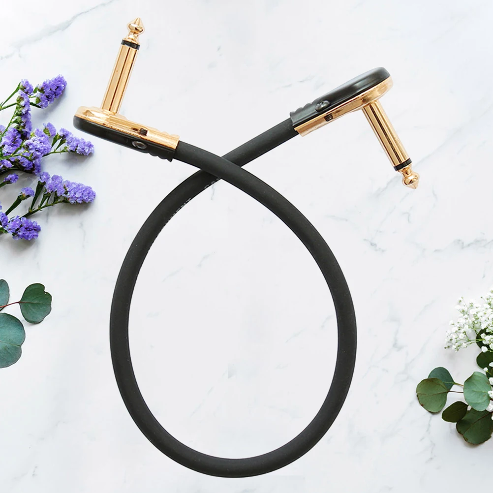 30Cm Guitar Effector Cable Copper Plug Audio Connection Wire Durable Signal Clarity Gold Color Gift For Friends Family 
30Cm Guitar Effector Cable Copper Plug Audio Connection Wire Durable Signal Clarity Gold Color Gift For Friends Family