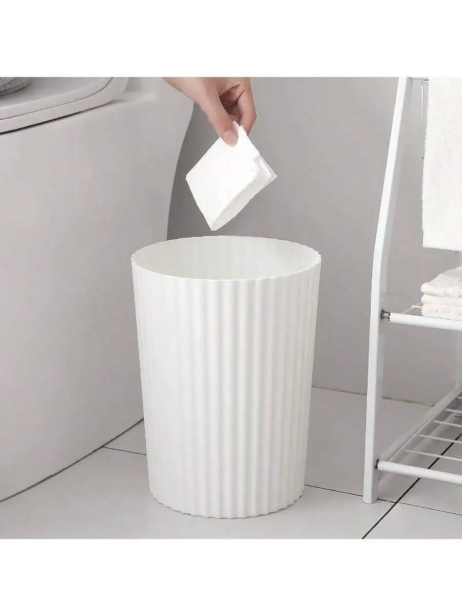 White Plastic Round Small Trash Can For Bathroom Kitchen Bedroom Home Office Dorm
White Plastic Round Small Trash Can For Bathroom Kitchen Bedroom Home Office Dorm