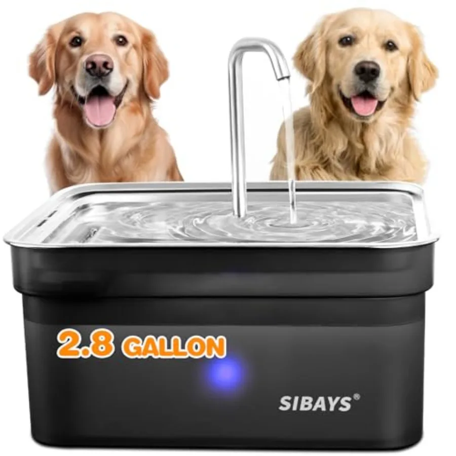 Dog Water Fountain for Large Dogs 355oz/2.8Gal/10.5L Automatic Dog and Cat Water Fountain Large Pet Fountain with Stainless Ste
Dog Water Fountain for Large Dogs 355oz/2.8Gal/10.5L Automatic Dog and Cat Water Fountain Large Pet Fountain with Stainless Ste