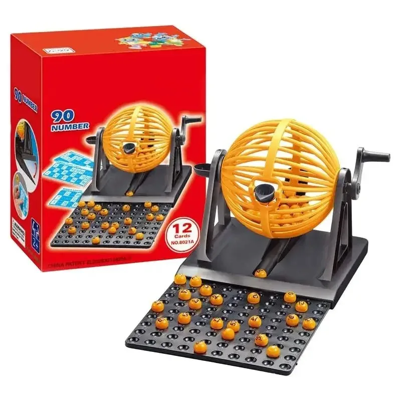 Bingo Game Set with Lottery Machine, Party Props Bingo Chips Toys for Adult, Pretend Play Party Bingo Game Machine Gift
Bingo Game Set with Lottery Machine, Party Props Bingo Chips Toys for Adult, Pretend Play Party Bingo Game Machine Gift
