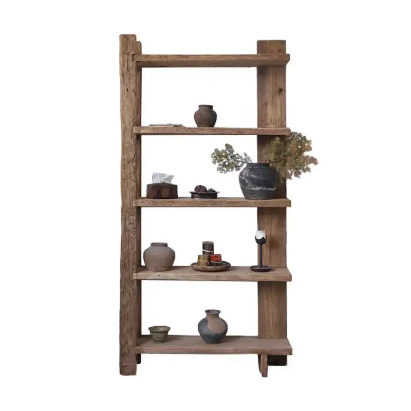 Wabi Sandy Wind Bookshelf Retro Solid Wood Bogu Shelf Homestay Wall Display Shelf Old Elm Shelf
Wabi Sandy Wind Bookshelf Retro Solid Wood Bogu Shelf Homestay Wall Display Shelf Old Elm Shelf