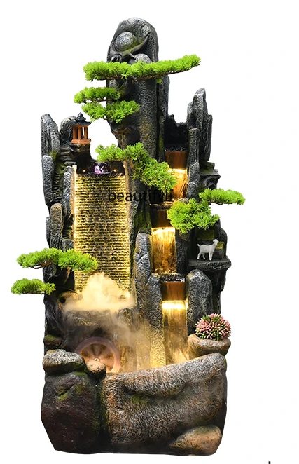 Chinese rockery fortune fountain ornaments living room TV cabinet porch decoration gift water curtain wall
Chinese rockery fortune fountain ornaments living room TV cabinet porch decoration gift water curtain wall