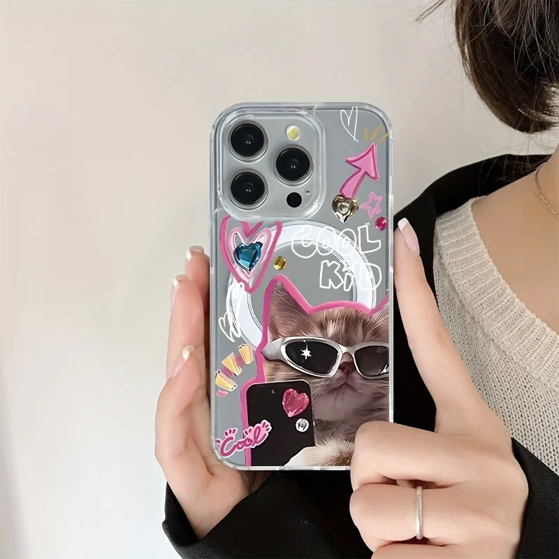 New Pink Cute Selfie Cat Pattern Gift Magnetic Magsafe Transparent Phone Case For iPhone 16 15 14 13 12 11 Pro Max Cover Fundas
New Pink Cute Selfie Cat Pattern Gift Magnetic Magsafe Transparent Phone Case For iPhone 16 15 14 13 12 11 Pro Max Cover Fundas