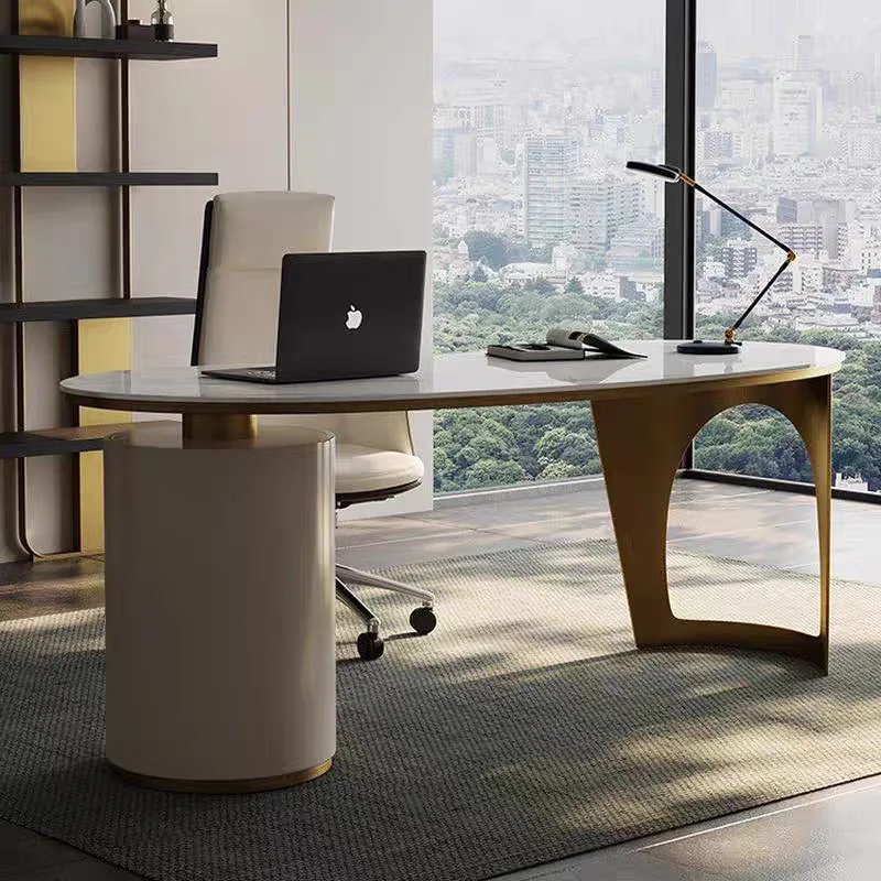 New light luxury rock slab desk home study writing desk Italian minimalist designer computer integrated office
New light luxury rock slab desk home study writing desk Italian minimalist designer computer integrated office