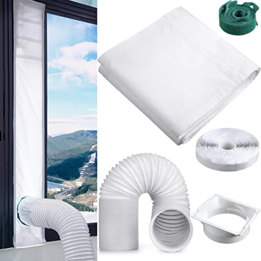 Portable Air Conditioner Window Vent Kit Include 10'' x 40'' -64'' Adjustable Length Waterproof Vent Seal Cloth and 5.9'' Diame
Portable Air Conditioner Window Vent Kit Include 10'' x 40'' -64'' Adjustable Length Waterproof Vent Seal Cloth and 5.9'' Diame