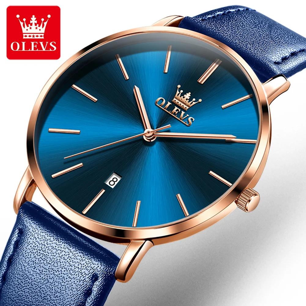 OLEVS Simple Men Quartz Watch Fashion Ultra-thin Design Leather Strap Calendar Mens Watches Top Brand Luxury Relogio Masculino
OLEVS Simple Men Quartz Watch Fashion Ultra-thin Design Leather Strap Calendar Mens Watches Top Brand Luxury Relogio Masculino