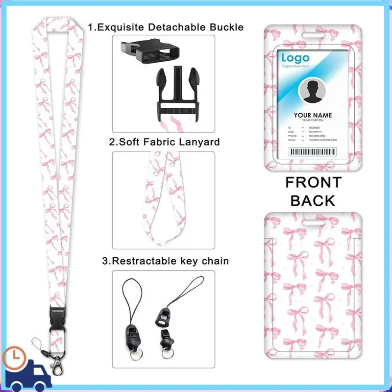 Latest 2Pack Badge Holder Retractable Clip With Lanyard,Pink Bow Cherry Print Lanyard With ID Holder For ID Badges
Latest 2Pack Badge Holder Retractable Clip With Lanyard,Pink Bow Cherry Print Lanyard With ID Holder For ID Badges