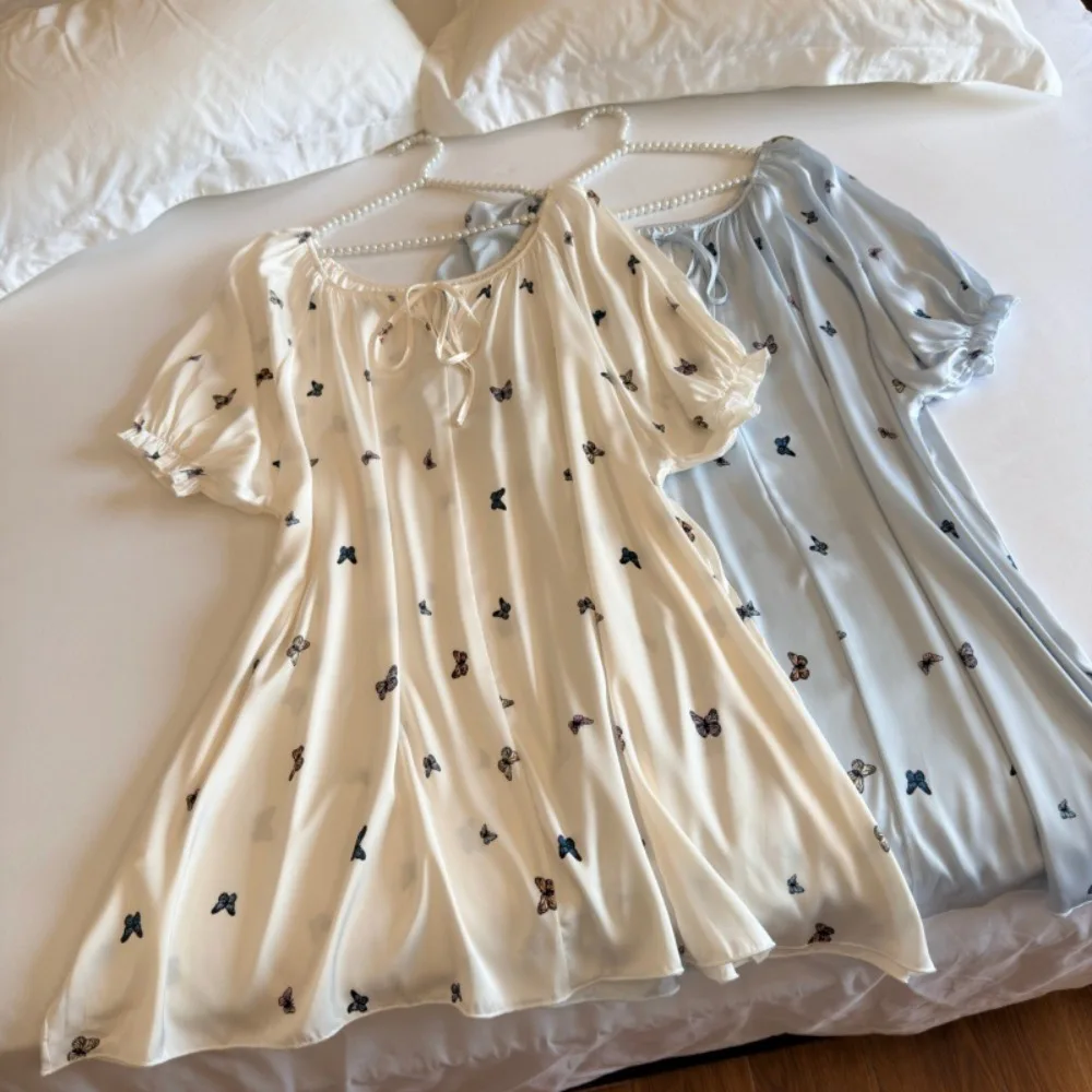 New Sleepwear Women's Nightgowns for Sleeping Night Wear for Ladies Home Wear Thin Print Pajamas Dress Short Sleeve Nightdress
New Sleepwear Women's Nightgowns for Sleeping Night Wear for Ladies Home Wear Thin Print Pajamas Dress Short Sleeve Nightdress