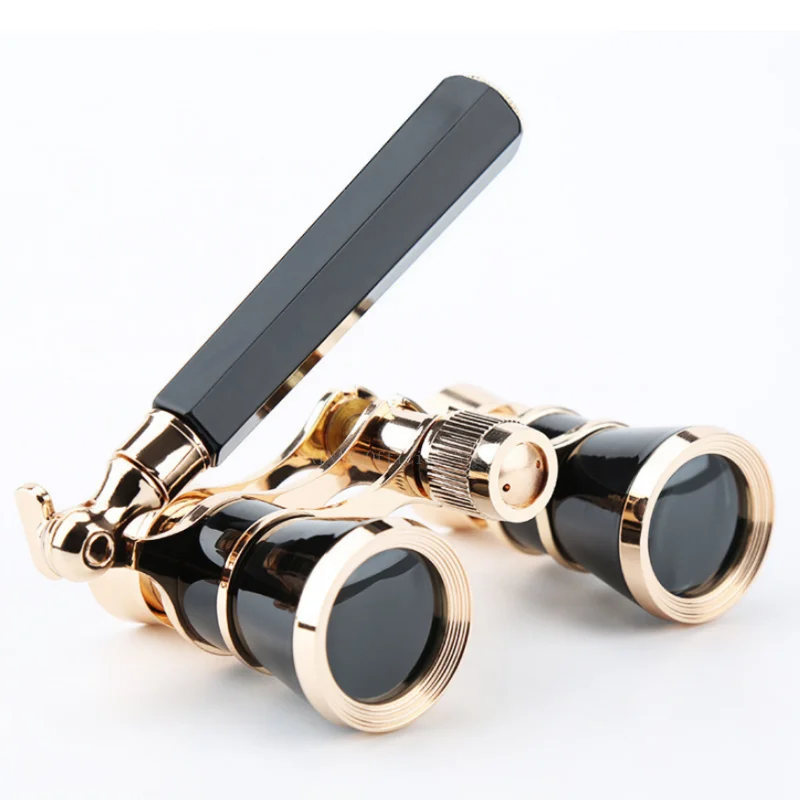 Portable Mini Binocular Telescope Metal Opera Glasses 3X25 Opera Glasses Binoculars with Handle for Stage Concert Camping
Portable Mini Binocular Telescope Metal Opera Glasses 3X25 Opera Glasses Binoculars with Handle for Stage Concert Camping