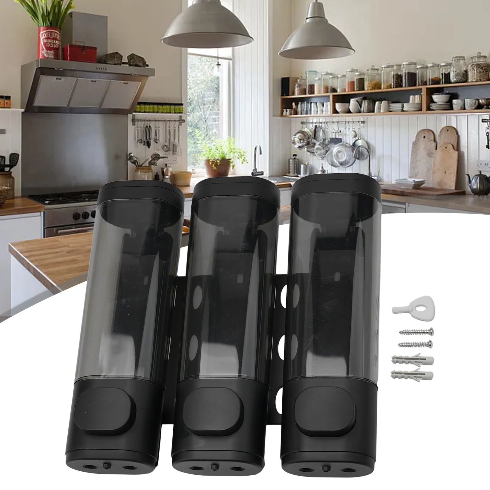 Organize Bathroom and Kitchen with Wall Mounted Shower Pump Dispenser 3 in 1 Design Easy and Precise Dispensing
Organize Bathroom and Kitchen with Wall Mounted Shower Pump Dispenser 3 in 1 Design Easy and Precise Dispensing