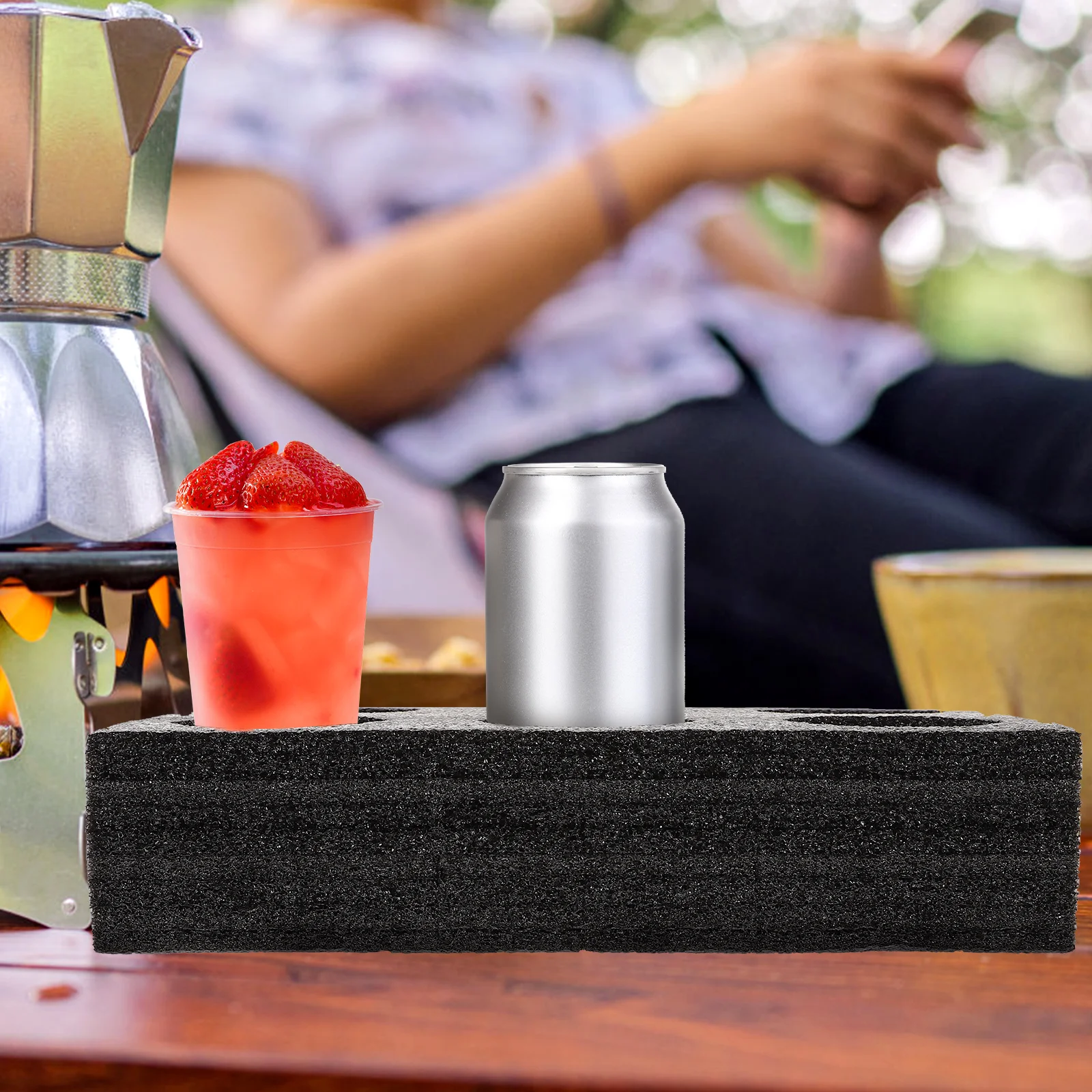 Six-Hole Cup Holder Black Multi-Holes Beverage Drink Carrier Tray for Coffee Tea Milk Beer Takeout Fast Service Restaurant
Six-Hole Cup Holder Black Multi-Holes Beverage Drink Carrier Tray for Coffee Tea Milk Beer Takeout Fast Service Restaurant