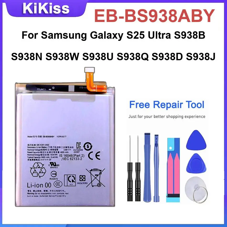 EB BS938ABY Replacement Battery For Samsung Galaxy S25 Ultra S938B S938N S938W S938U S938Q S938D S938J SCG32 SM-S9380
EB BS938ABY Replacement Battery For Samsung Galaxy S25 Ultra S938B S938N S938W S938U S938Q S938D S938J SCG32 SM-S9380