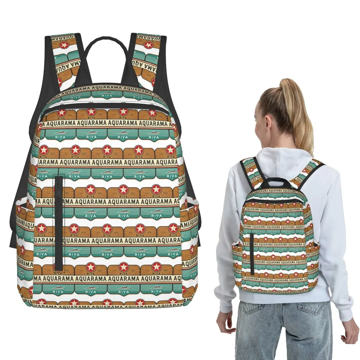 Aquarama Riva - Vintage Boat Backpack Large Capacity Kids BookBag School Bag Shoulder Bags for Men Women
Aquarama Riva - Vintage Boat Backpack Large Capacity Kids BookBag School Bag Shoulder Bags for Men Women