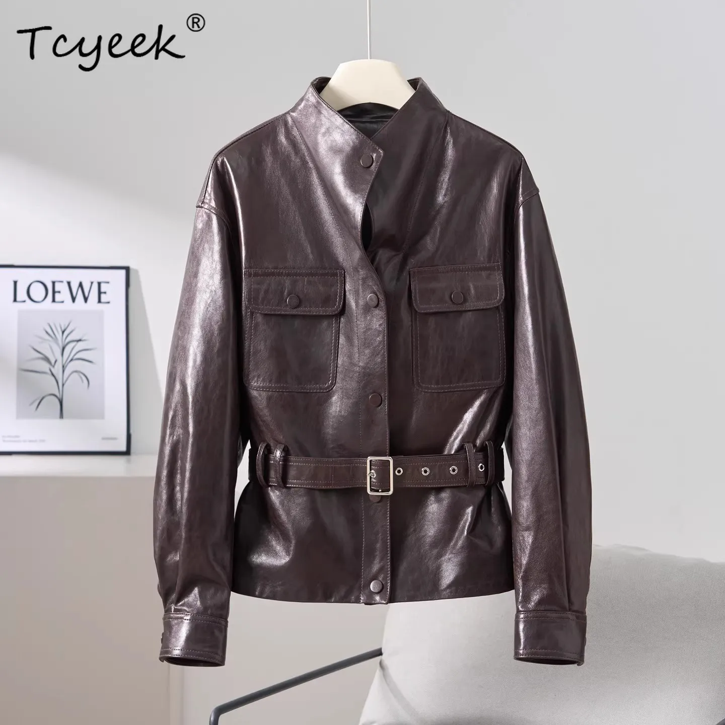 Tcyeek Real Leather Jacket Women Spring Autumn Clothes Natural Sheepskin Coat Casual Woman Coats Oil Wax Fashion Jaqueta Couro
Tcyeek Real Leather Jacket Women Spring Autumn Clothes Natural Sheepskin Coat Casual Woman Coats Oil Wax Fashion Jaqueta Couro