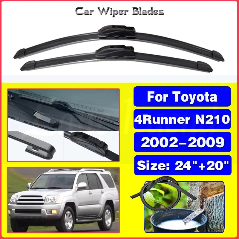 For Toyota 4Runner N210 2002-2009 Front Windshield Wiper Blades Brushes Cutter Accessories 2003 2004 2005 2006 2007 2008 24"+20"
For Toyota 4Runner N210 2002-2009 Front Windshield Wiper Blades Brushes Cutter Accessories 2003 2004 2005 2006 2007 2008 24"+20"