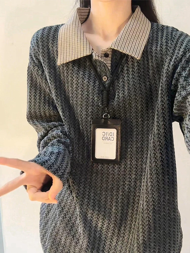 Gray American Style Neck Sweatshirt Men's Long Sleeve Turn-down Collar Base Shirt Comfortable Standard Fit Casual Wear
Gray American Style Neck Sweatshirt Men's Long Sleeve Turn-down Collar Base Shirt Comfortable Standard Fit Casual Wear