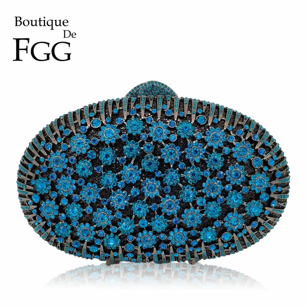 Boutique De FGG Luxury Handbags Women Blue Crystal Clutch Flower Evening Bags Wedding Floral Handbags Bridal Party Purse
Boutique De FGG Luxury Handbags Women Blue Crystal Clutch Flower Evening Bags Wedding Floral Handbags Bridal Party Purse
