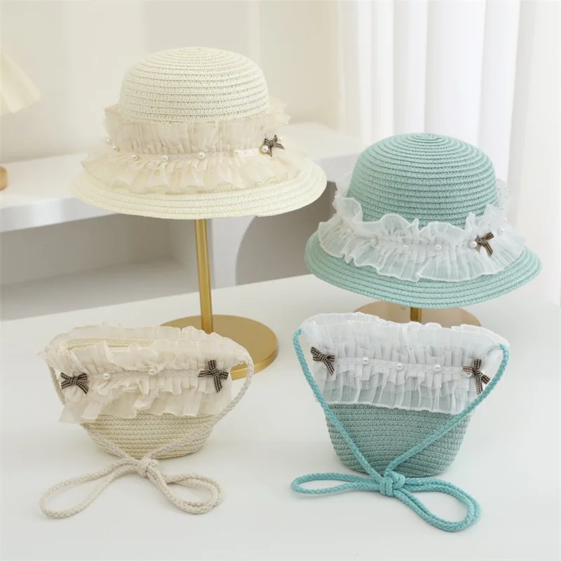 New Fashionable Cute Outdoor Parent-child Hats 2-piece Womens Beach Set Sun Hat and Woven Bag Lightweight and Breathable
New Fashionable Cute Outdoor Parent-child Hats 2-piece Womens Beach Set Sun Hat and Woven Bag Lightweight and Breathable