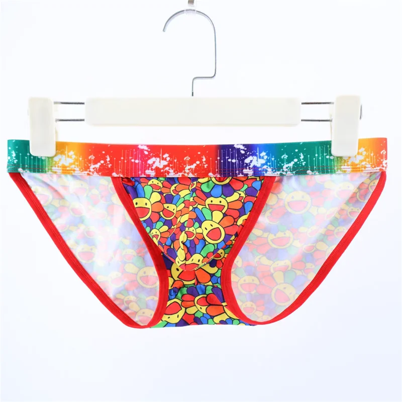 Men‘s Sexy Briefs Rainbow Underwear Erotic Bulge Pouch High-Cut Wide Waistband Sunflowers Print Underpants Man Panties
Men‘s Sexy Briefs Rainbow Underwear Erotic Bulge Pouch High-Cut Wide Waistband Sunflowers Print Underpants Man Panties