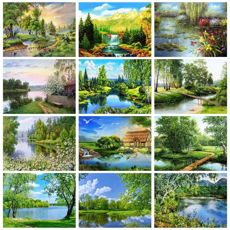 PhotoCustom Painting By Numbers For Adults With Frame tree Creek Picture Numbers Handdrawn Landscape Kits Home Deco
PhotoCustom Painting By Numbers For Adults With Frame tree Creek Picture Numbers Handdrawn Landscape Kits Home Deco