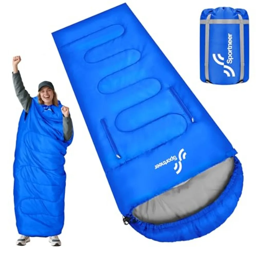 Wearable Sleeping Bag for Adults and Walkable with Arm Zippers, Warm Weather and Cold Waterproof, Compact for Camping, Stadiums
Wearable Sleeping Bag for Adults and Walkable with Arm Zippers, Warm Weather and Cold Waterproof, Compact for Camping, Stadiums