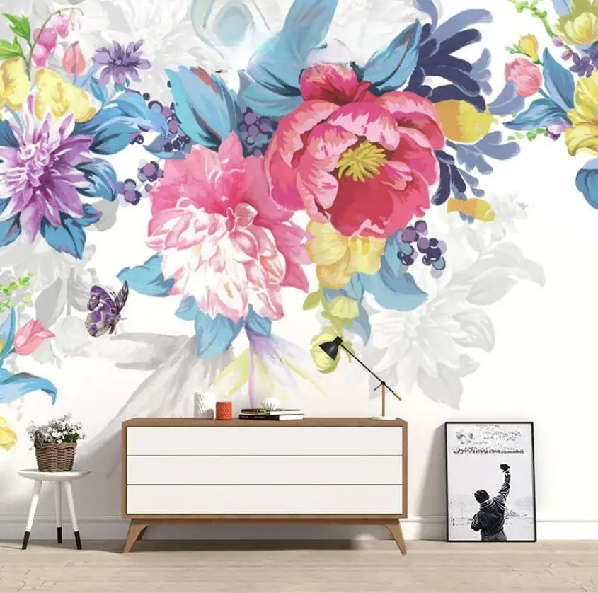 Custom size wallpaper Peony flower Red rose butterfly background mural Home decor Room tapestry decorative painting wallpaper
Custom size wallpaper Peony flower Red rose butterfly background mural Home decor Room tapestry decorative painting wallpaper