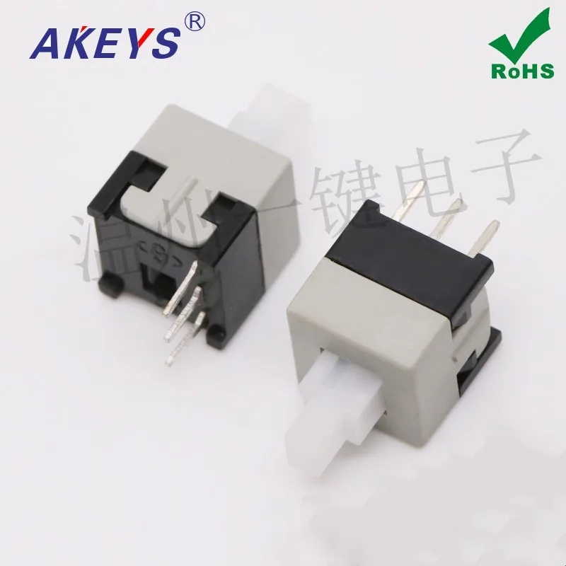10pcs KFT-8.5-C self-locking button switch 8.5*8.5 single row high head three feet button switch 8.5X8.5MM
10pcs KFT-8.5-C self-locking button switch 8.5*8.5 single row high head three feet button switch 8.5X8.5MM