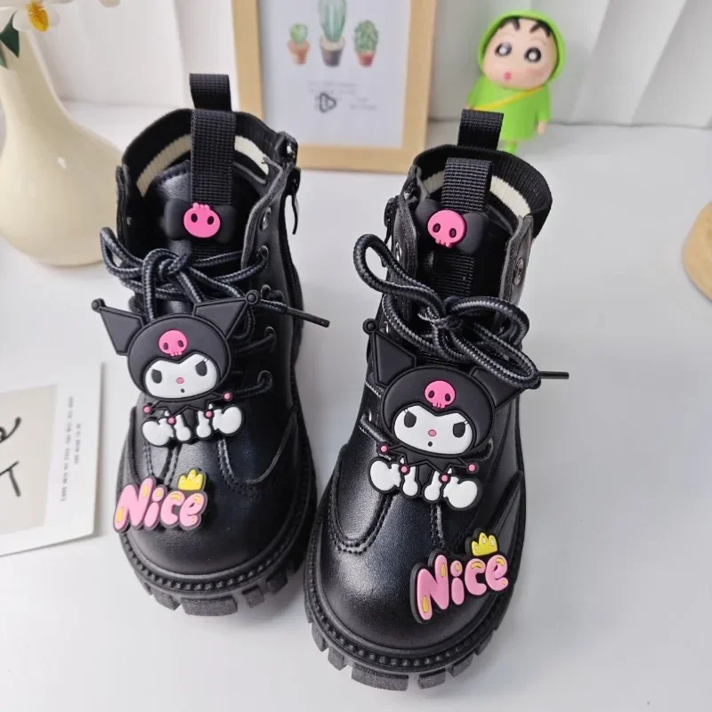 Sweet Leather Boots Kawaii Fashion Winter Cute Sanrio Ins Kuromi Cartoon Children Ankle PU Cotton Shoes Ins Gifts for Kids
Sweet Leather Boots Kawaii Fashion Winter Cute Sanrio Ins Kuromi Cartoon Children Ankle PU Cotton Shoes Ins Gifts for Kids