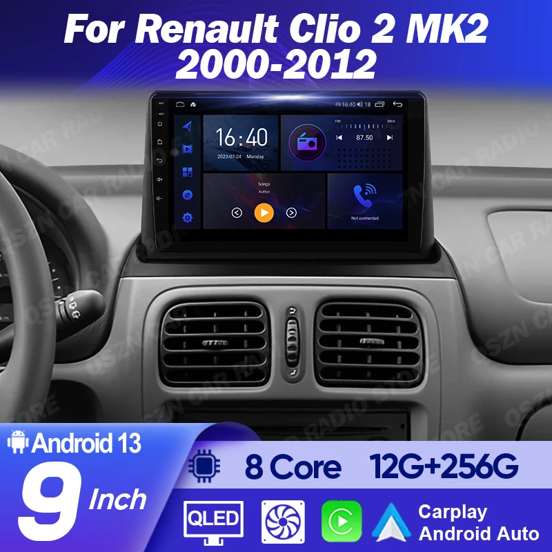 Android 14 Автомобильный радиоприемник с навигацией Мультимедийный плеер для Renault Clio 2 BB CB MK2 2000-2012 Carplay Auto Stereo GPS Video DSP QLED
Android 14 Автомобильный радиоприемник с навигацией Мультимедийный плеер для Renault Clio 2 BB CB MK2 2000-2012 Carplay Auto Stereo GPS Video DSP QLED
