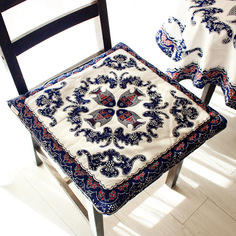 Double-Sided Handmade Cotton Chair Pads New Chinese Style Pure Cotton Fabric Art Tatami Mat Dining Chair Pads Rich Fish Pattern
Double-Sided Handmade Cotton Chair Pads New Chinese Style Pure Cotton Fabric Art Tatami Mat Dining Chair Pads Rich Fish Pattern
